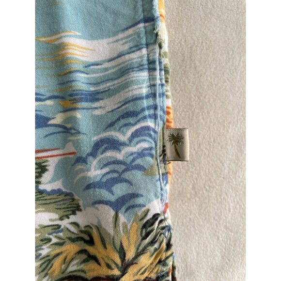 Island Shores XL Hawaiian Bahama Shirt Tropical Palm Trees & Flowers Button-Up - Picture 8 of 10
